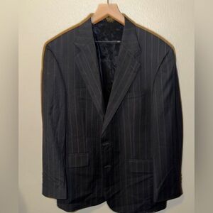 Oscar de la Renta Menswear Cashmere Blend Pinstripe Blazer 42R